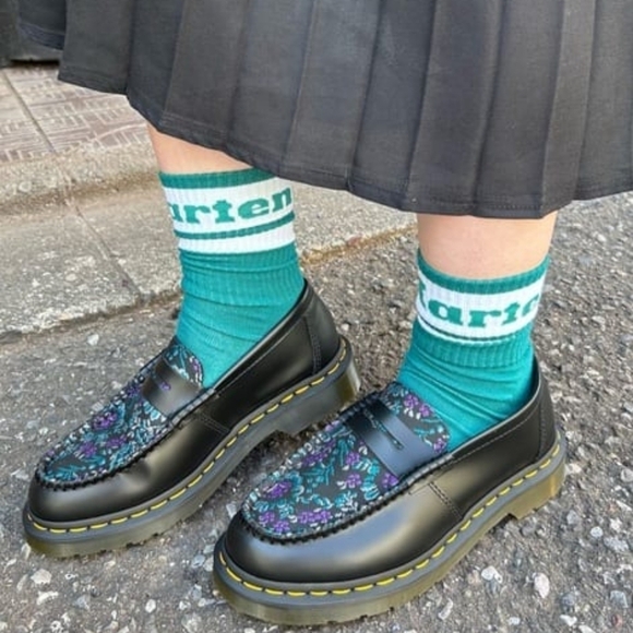 DR. MARTENS PENTON FLORAL JACQUARD LOAFERS - Picture 10 of 10